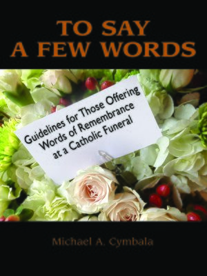 cover image of To Say a Few Words
